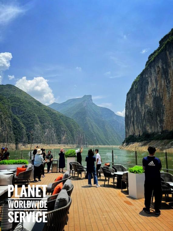 บรรยากาศล่องเเรือสำราญแม่น้ำแยงซีเกียง