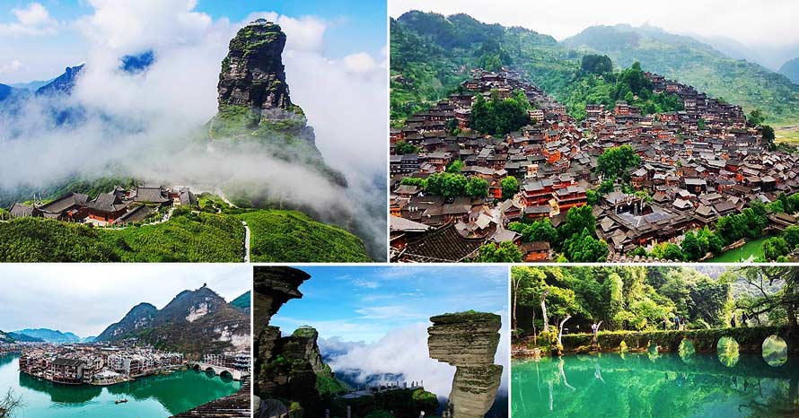 Unseen Guizhou ทัวร์กุ้ยโจว ฟ่านจิ้นซาน หมู่บ้านเผ่าแมวซีเจียง 6 วัน Unseen Guizhou ทัวร์กุ้ยโจว ฟ่านจิ้นซาน หมู่บ้านเผ่าแมวซีเจียง 6 วัน