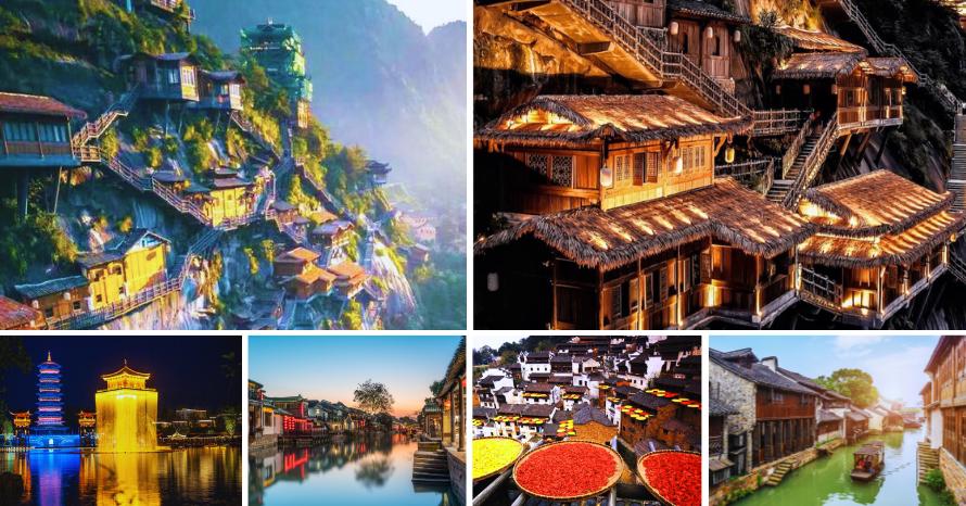 ทัวร์หุบเขาเทวดาวั้งเซียนกู่ หมู่บ้านหวงหลิง เมืองโบราณริมน้ำอู่เจิ้น เมืองโบราณซีถัง ทัวร์หุบเขาเทวดาวั้งเซียนกู่ หมู่บ้านหวงหลิง เมืองโบราณริมน้ำอู่เจิ้น เมืองโบราณซีถัง