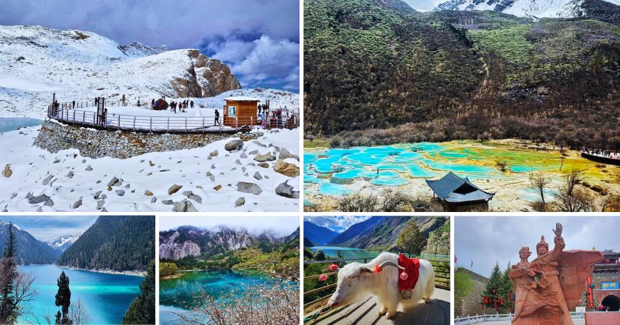 ทัวร์จิ่วจ้ายโกว 5 ดาว หวงหลง ต้ากู๋ปิงชวน เที่ยว 3 อุทยานชื่อดัง