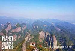 ภูเขาแปดเหลี่ยม อุทยานหลานซาน สถานที่ท่องเที่ยวแปลกใหม่ มรดกโลก UNESCO